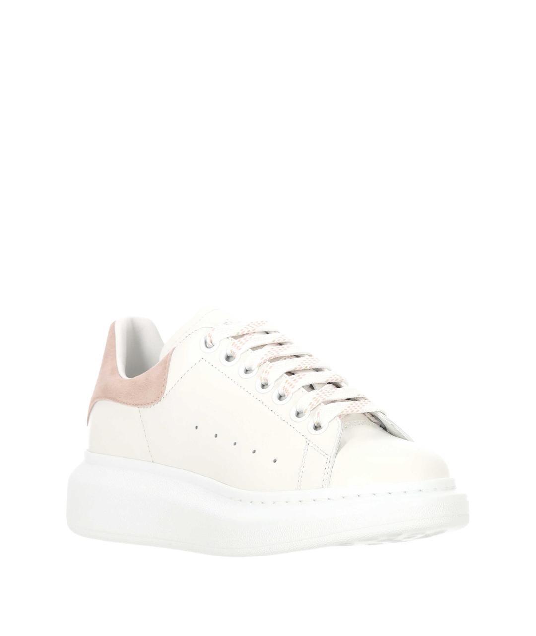 ALEXANDER MCQUEEN Белые кожаные кеды, фото 2