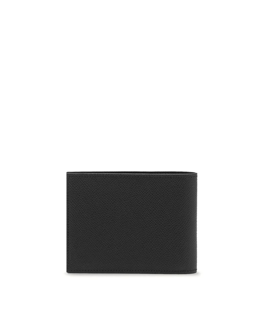 FERRAGAMO Черный кожаный кошелек, фото 2