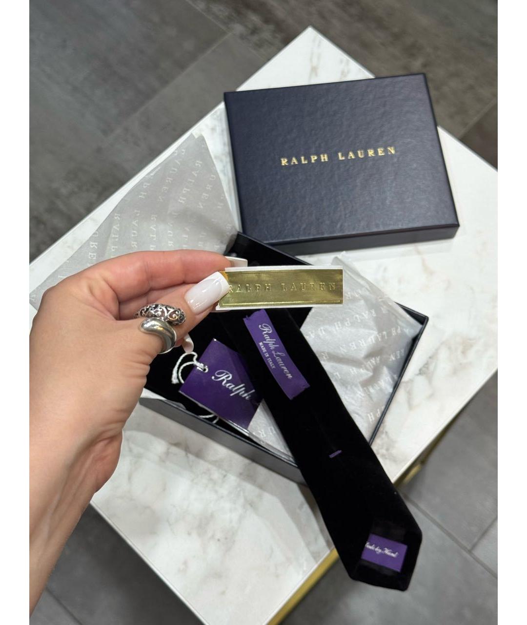 RALPH LAUREN COLLECTION Черный галстук, фото 4