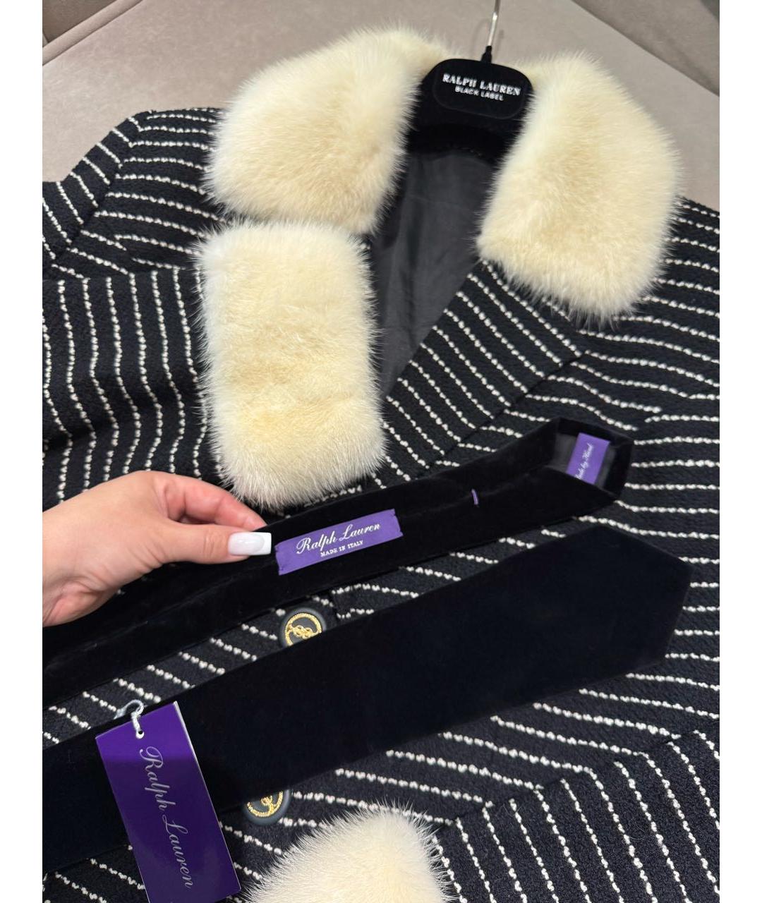 RALPH LAUREN COLLECTION Черный галстук, фото 8