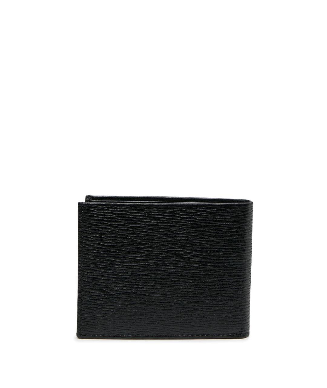 FERRAGAMO Черный кожаный кошелек, фото 3