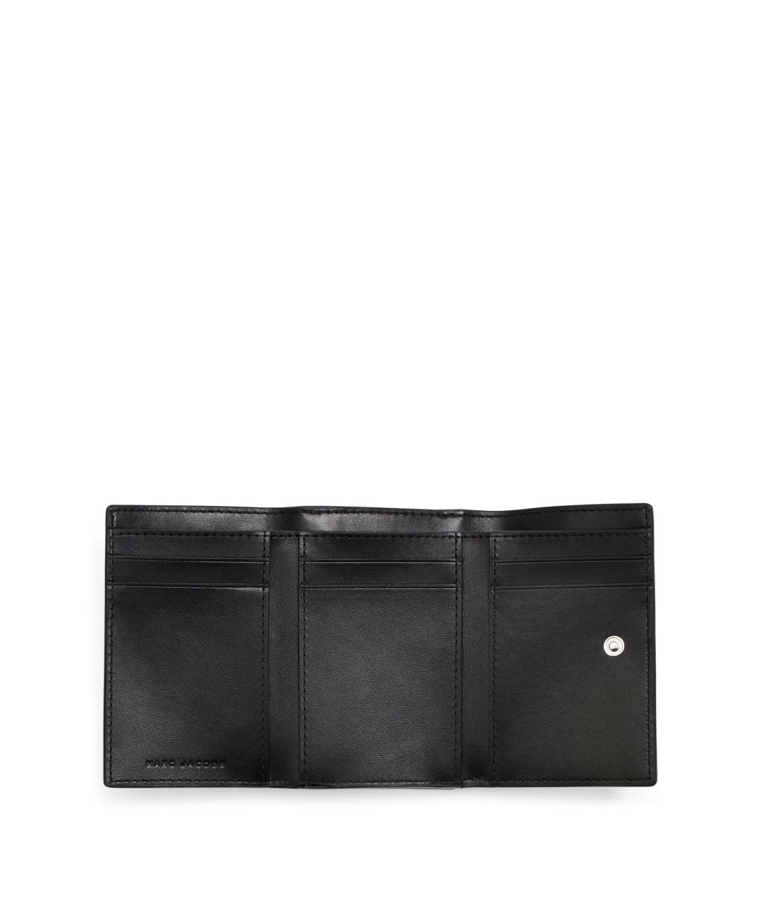 MARC JACOBS Черный кожаный кошелек, фото 4