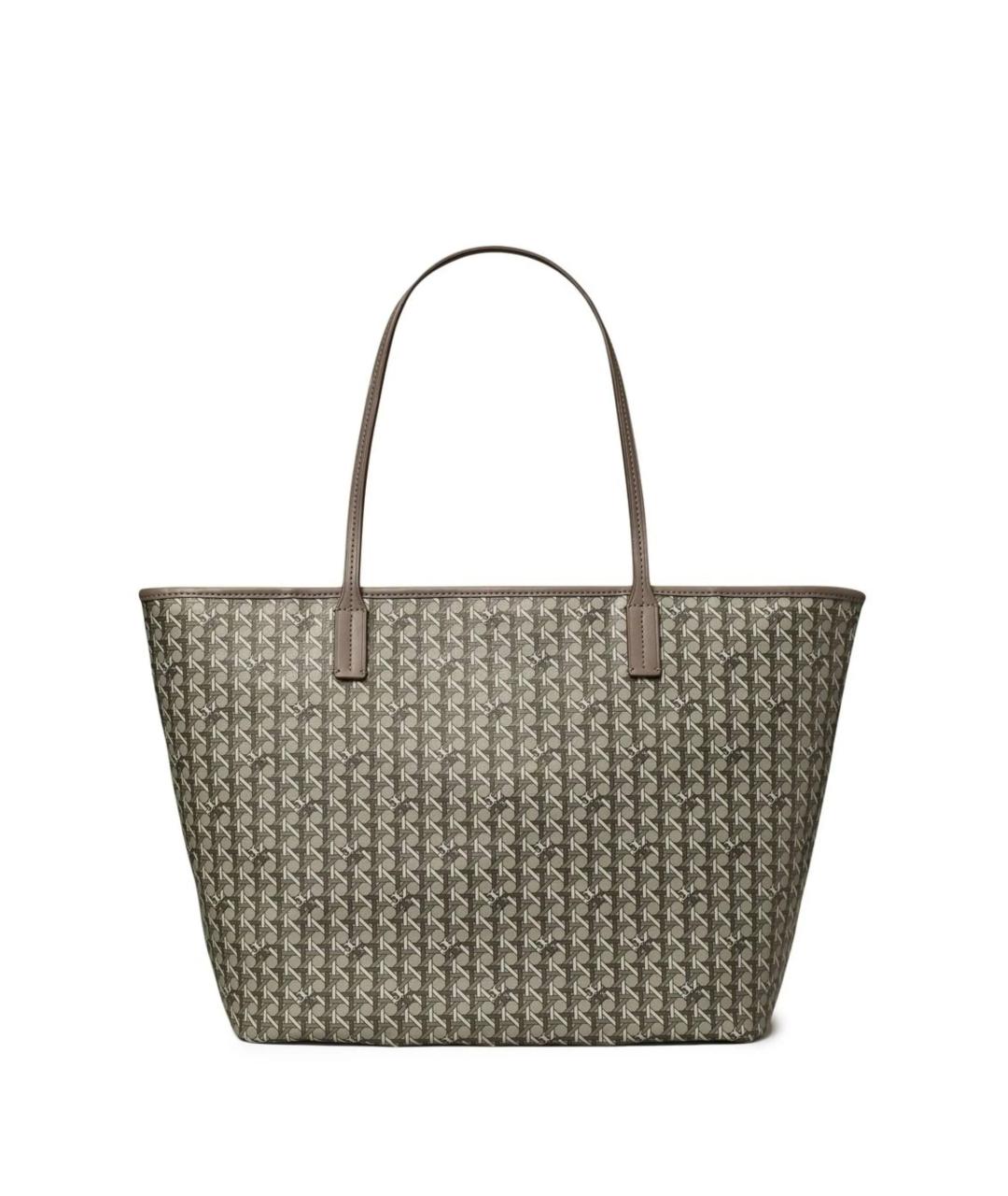 TORY BURCH Хаки сумка тоут, фото 3