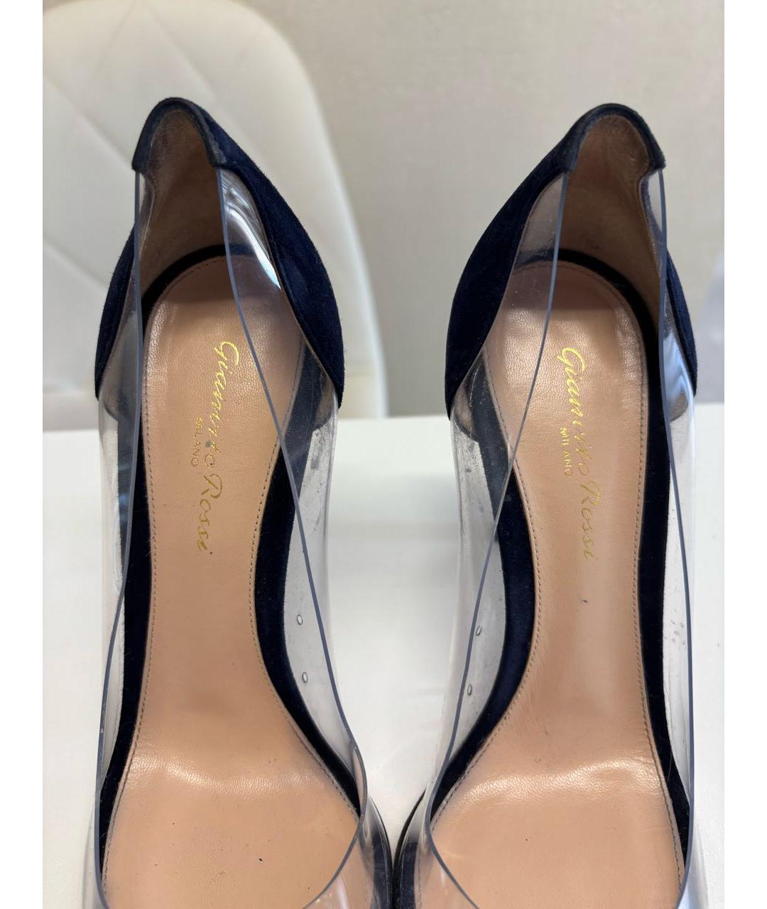 GIANVITO ROSSI Темно-синие резиновые туфли, фото 4