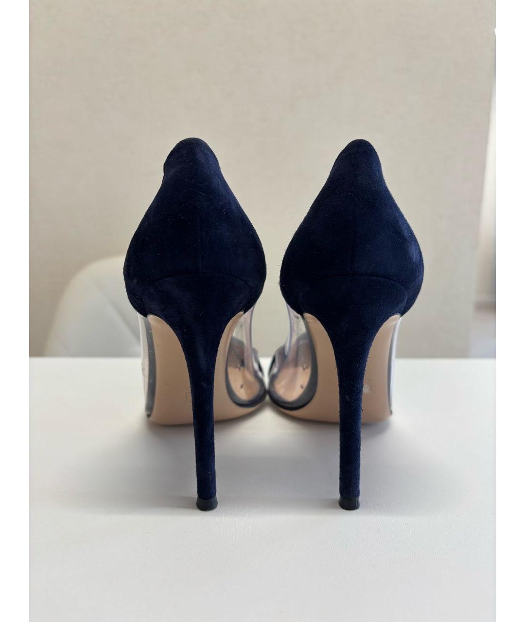 GIANVITO ROSSI Темно-синие резиновые туфли, фото 6
