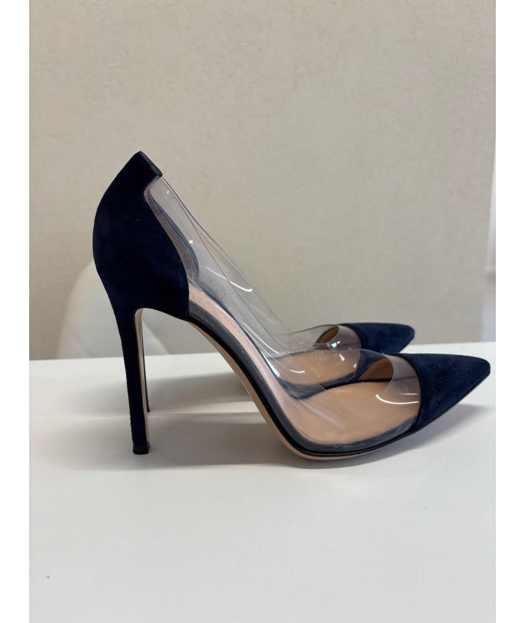 GIANVITO ROSSI Темно-синие резиновые туфли, фото 8