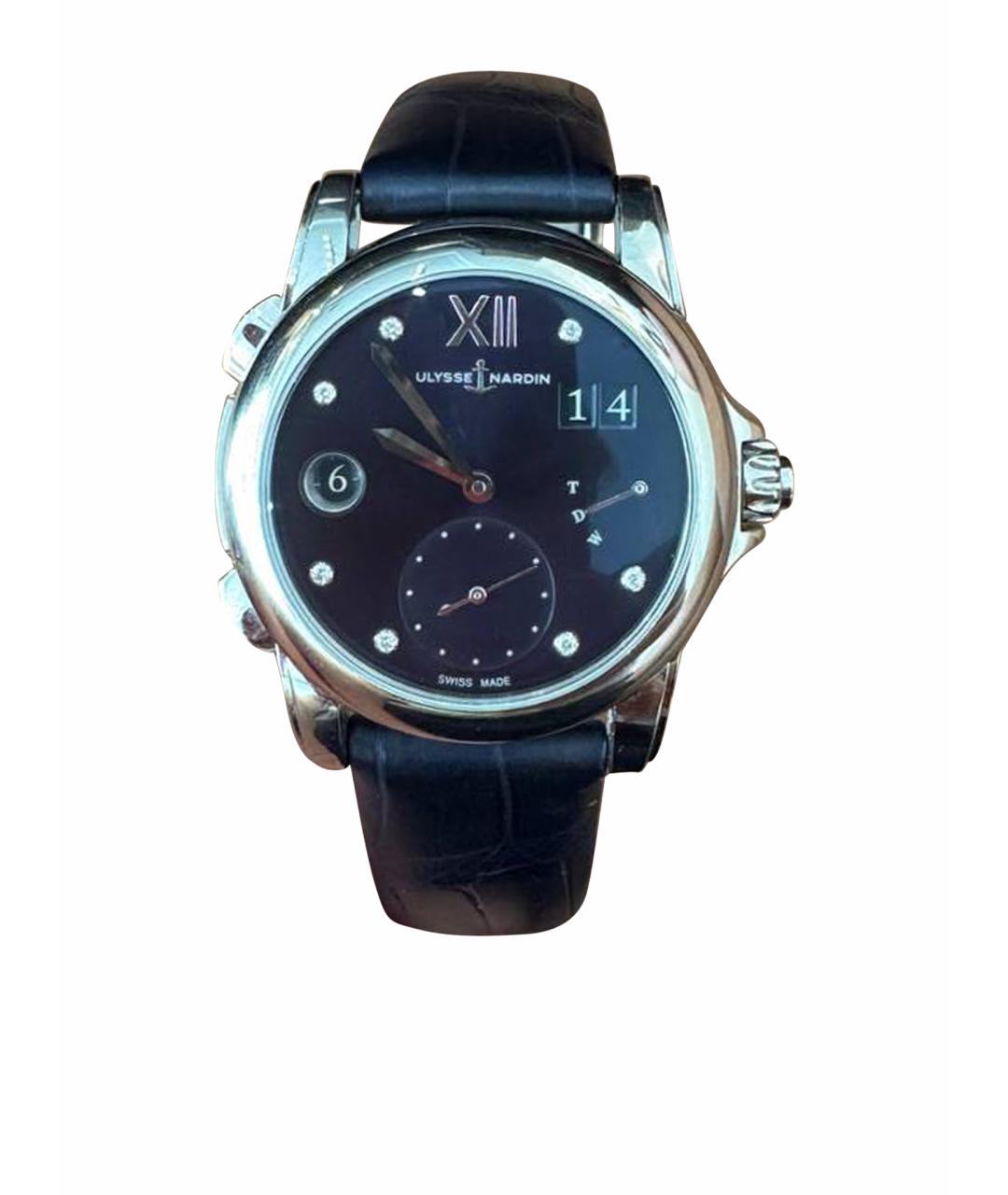 Ulysse Nardin Синие кожаные часы, фото 1