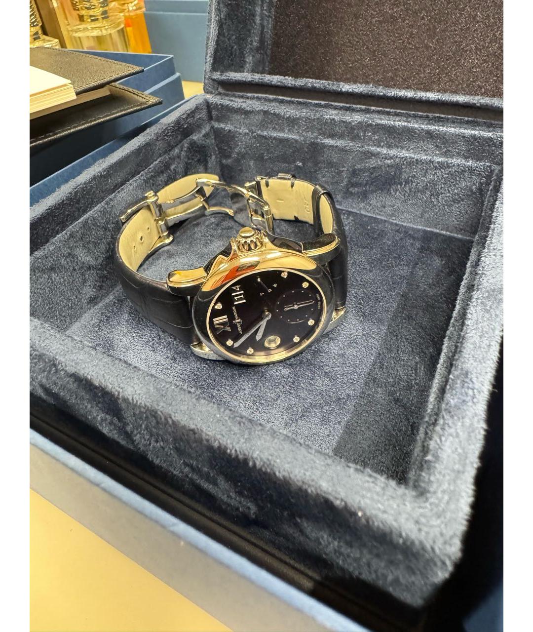 Ulysse Nardin Синие кожаные часы, фото 5