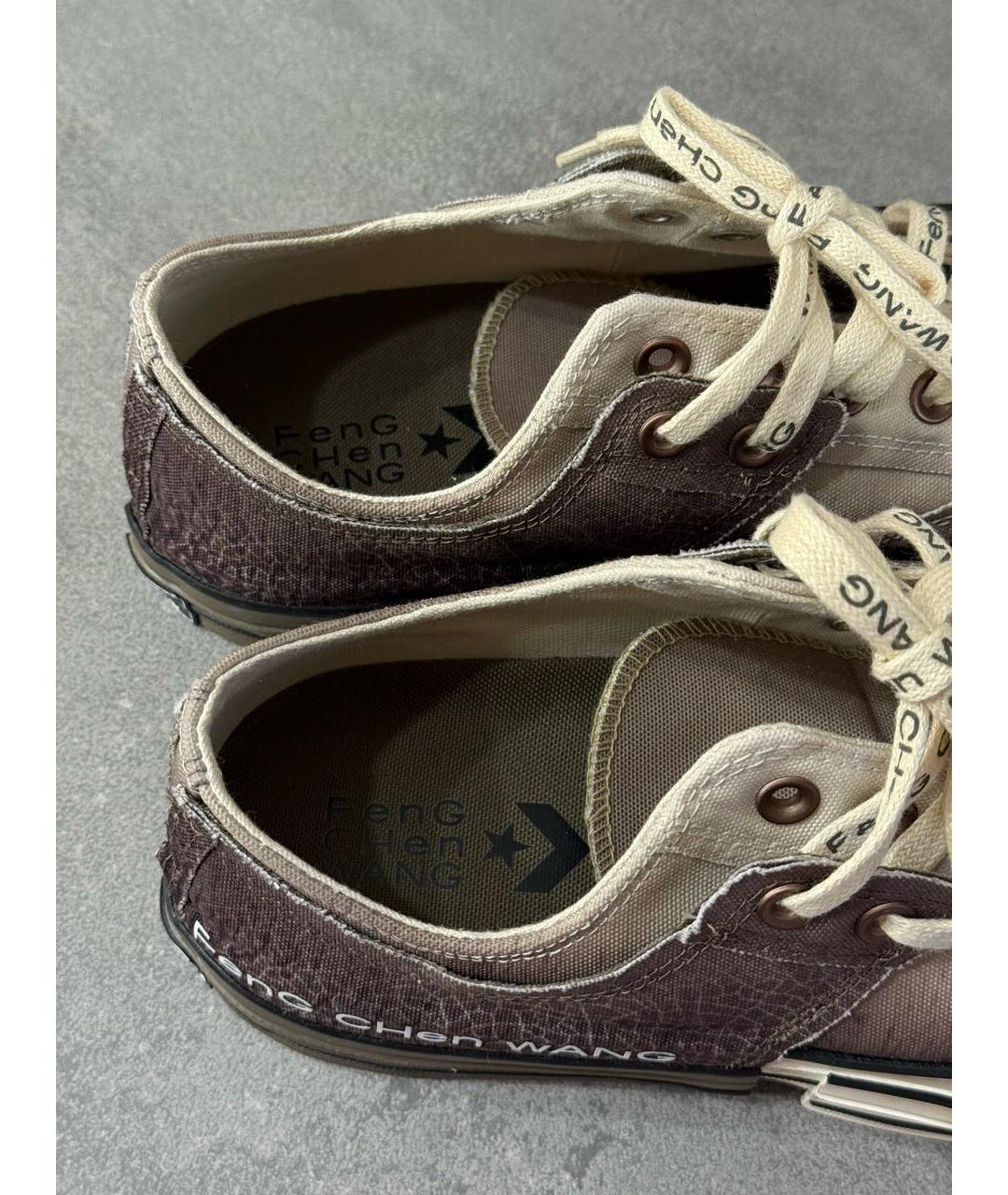 CONVERSE Черные текстильные низкие кроссовки / кеды, фото 5