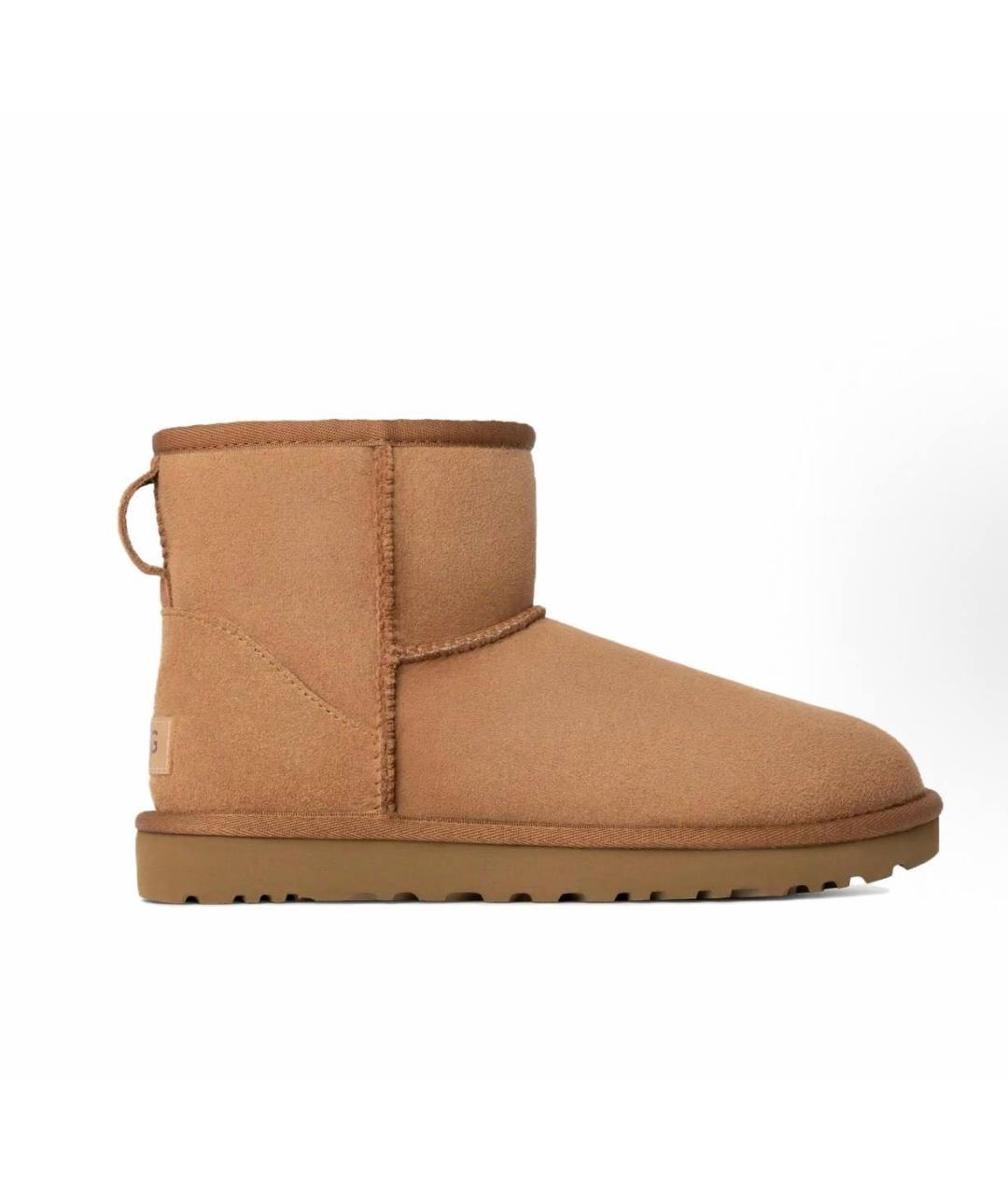 UGG AUSTRALIA Горчичные замшевые полусапоги, фото 6
