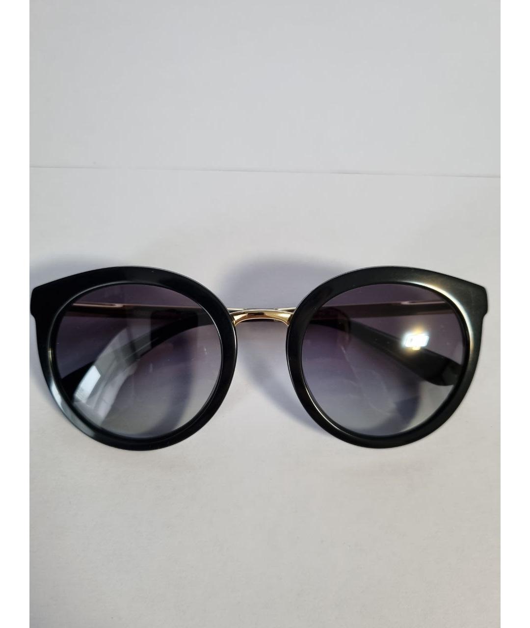 DOLCE&GABBANA Черные пластиковые солнцезащитные очки, фото 8