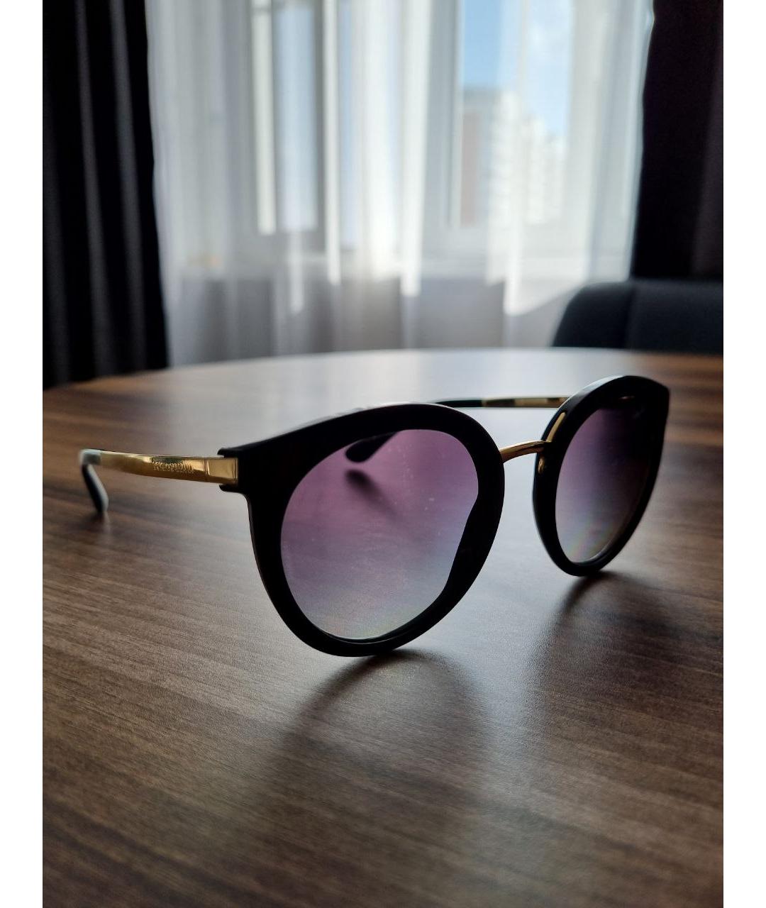 DOLCE&GABBANA Черные пластиковые солнцезащитные очки, фото 7