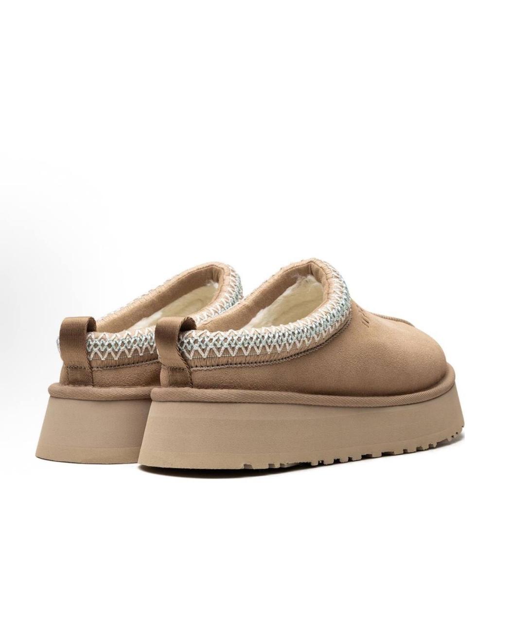 UGG AUSTRALIA Бежевые замшевые сабо, фото 4
