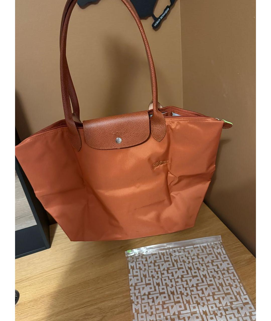 LONGCHAMP Коричневая сумка тоут, фото 5