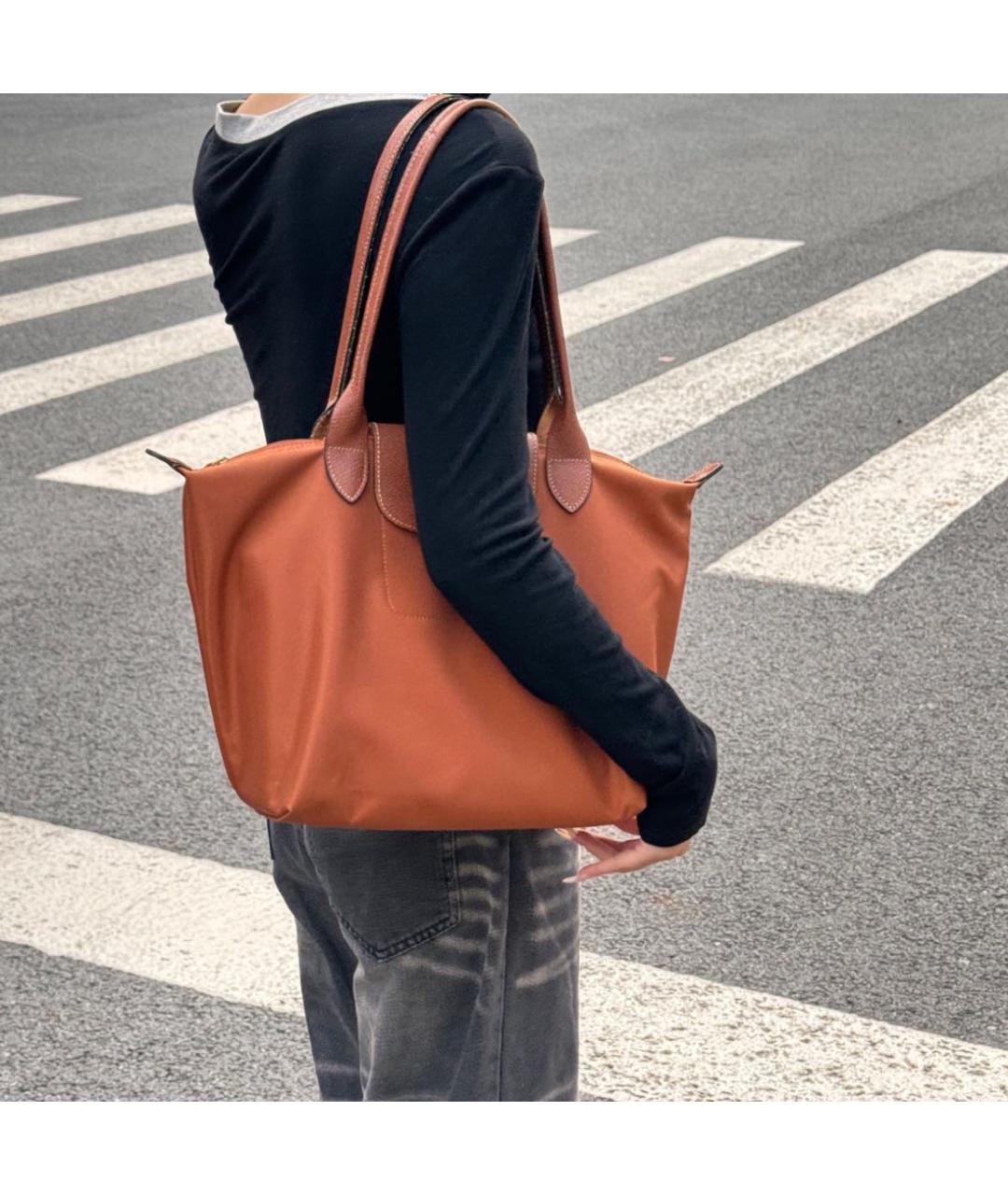 LONGCHAMP Коричневая сумка тоут, фото 3