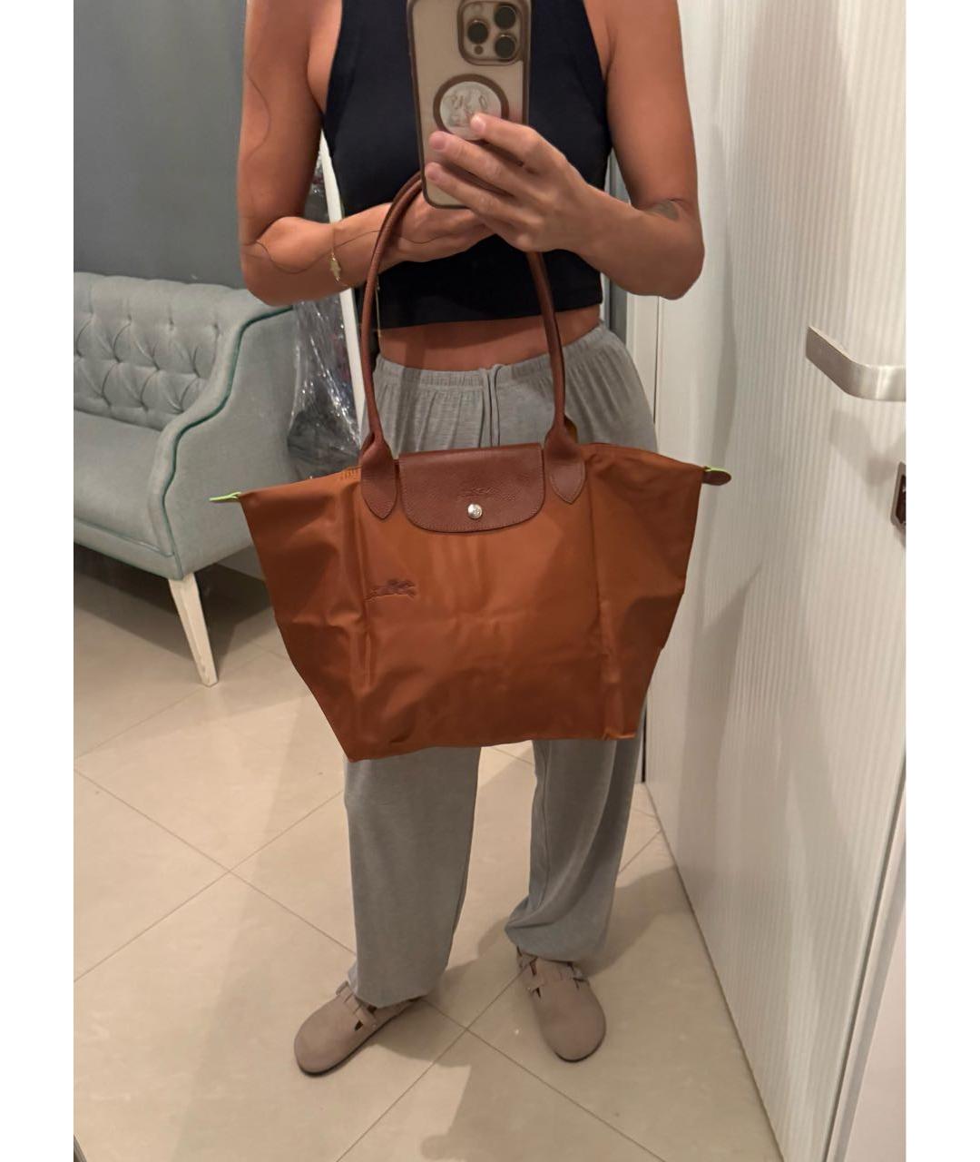 LONGCHAMP Коричневая сумка тоут, фото 4