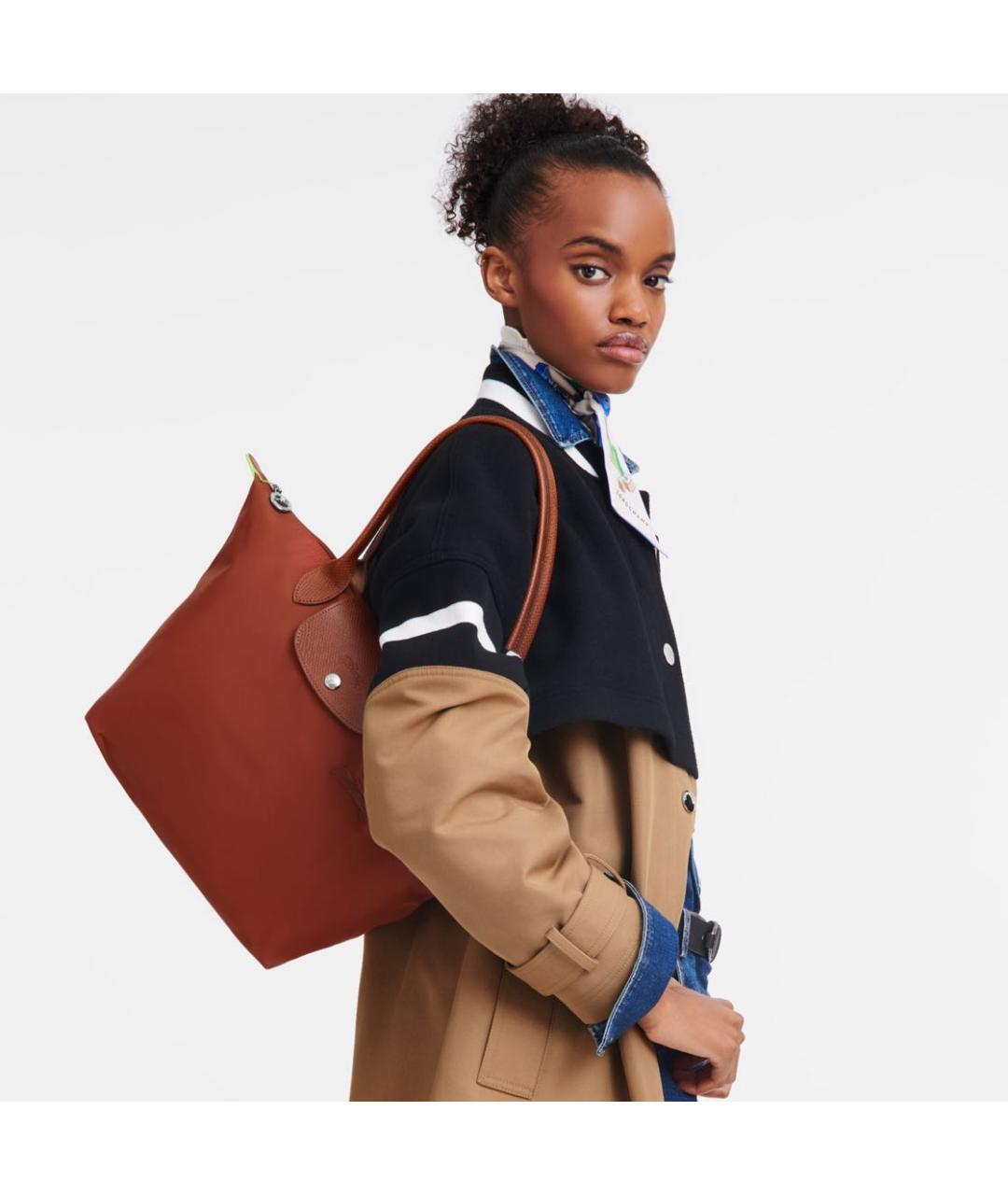 LONGCHAMP Коричневая сумка тоут, фото 4