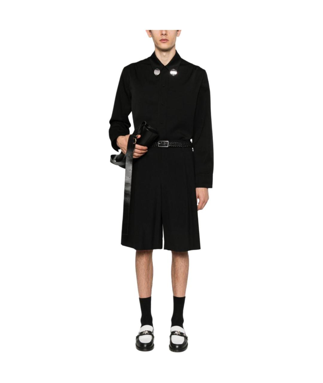 JIL SANDER Черная шерстяная кэжуал рубашка, фото 2