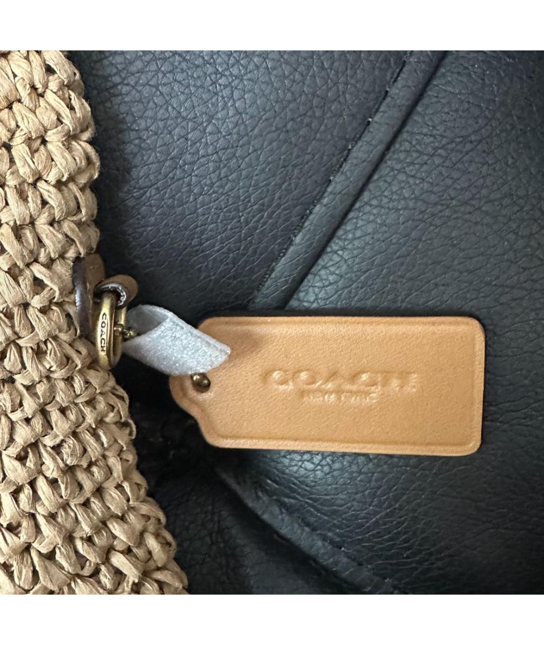 COACH Пелетеная пляжная сумка, фото 7