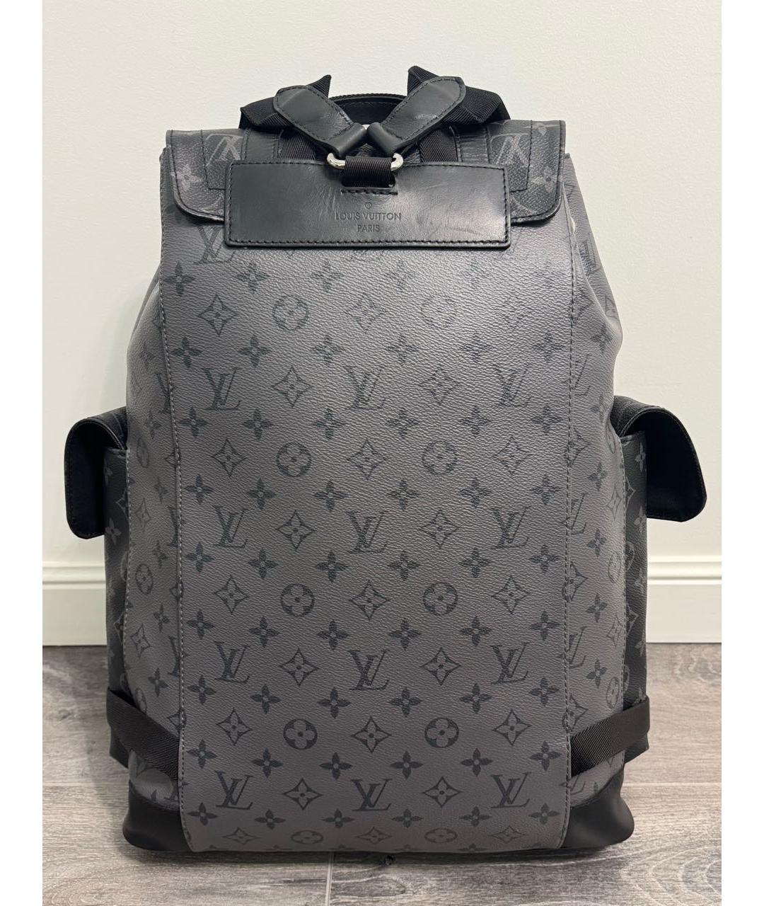 LOUIS VUITTON Антрацитовый рюкзак, фото 3