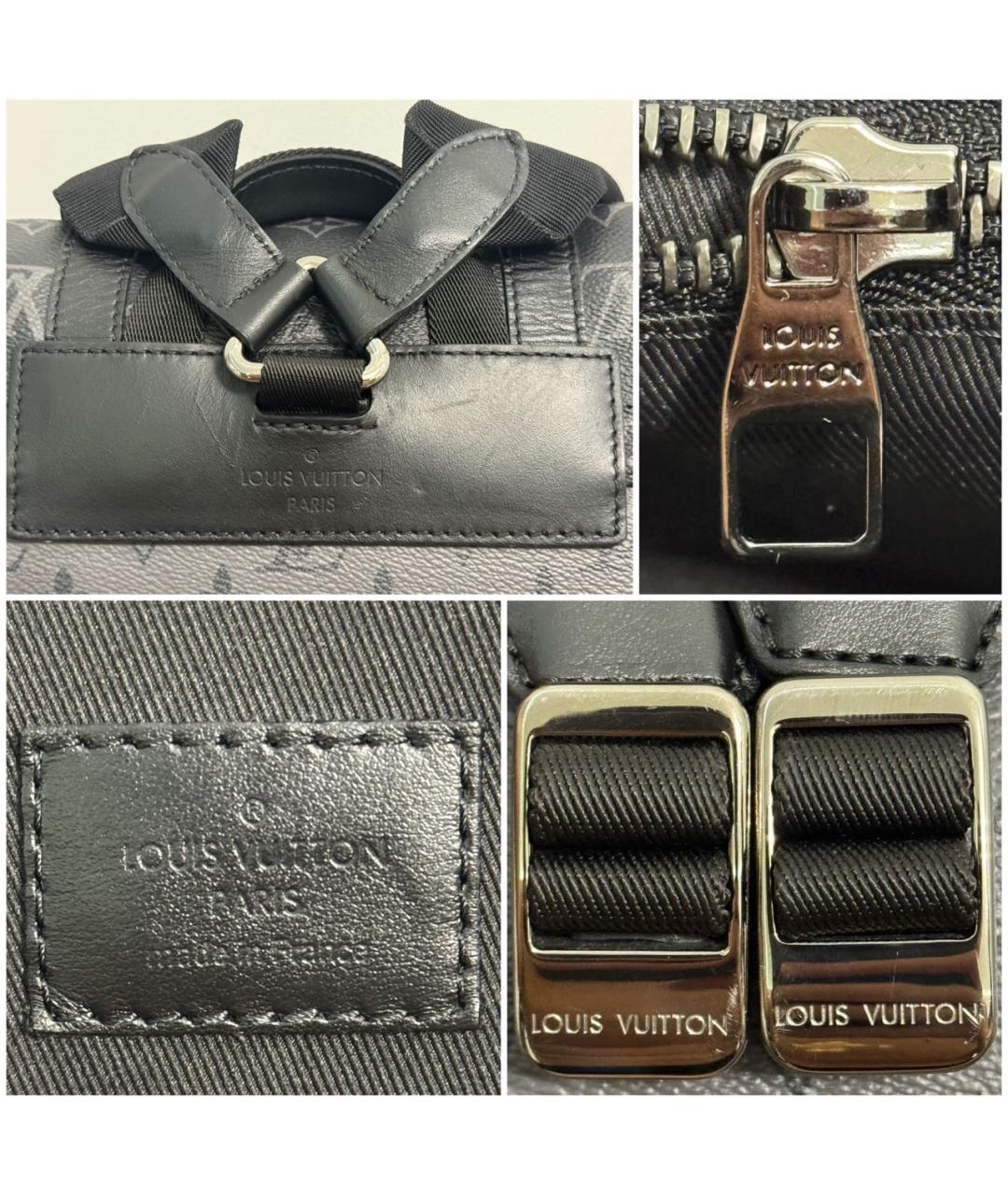 LOUIS VUITTON Антрацитовый рюкзак, фото 7
