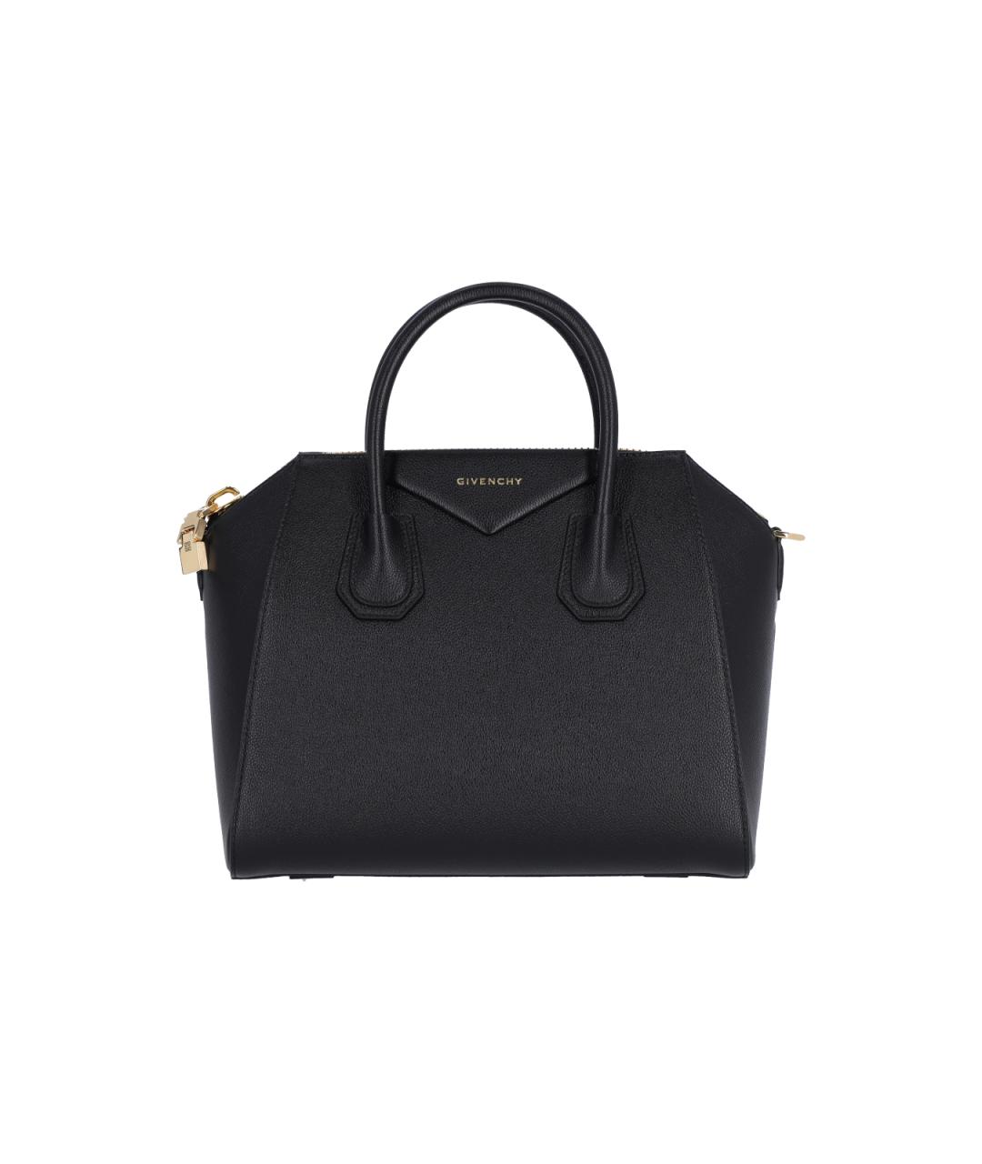 GIVENCHY Черная кожаная сумка тоут, фото 1
