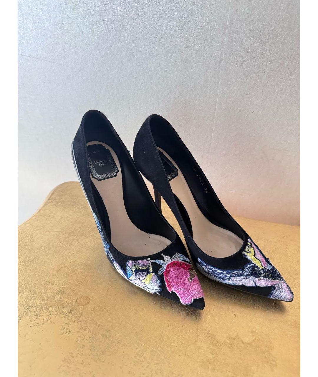 CHRISTIAN DIOR Мульти замшевые туфли, фото 2