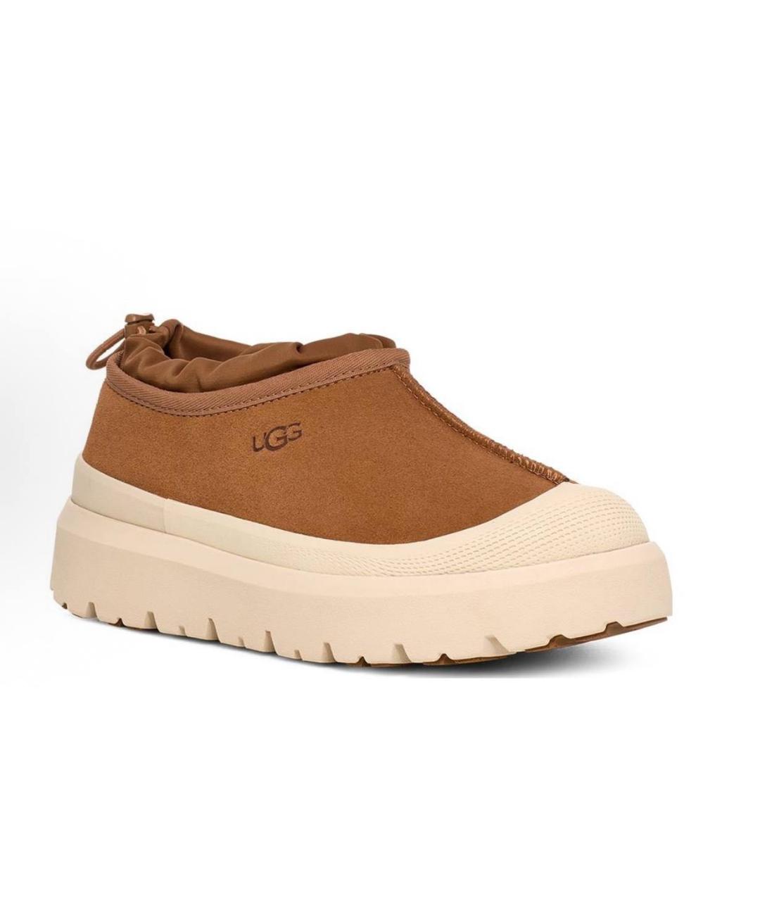 UGG AUSTRALIA Коричневые замшевые низкие ботинки, фото 2