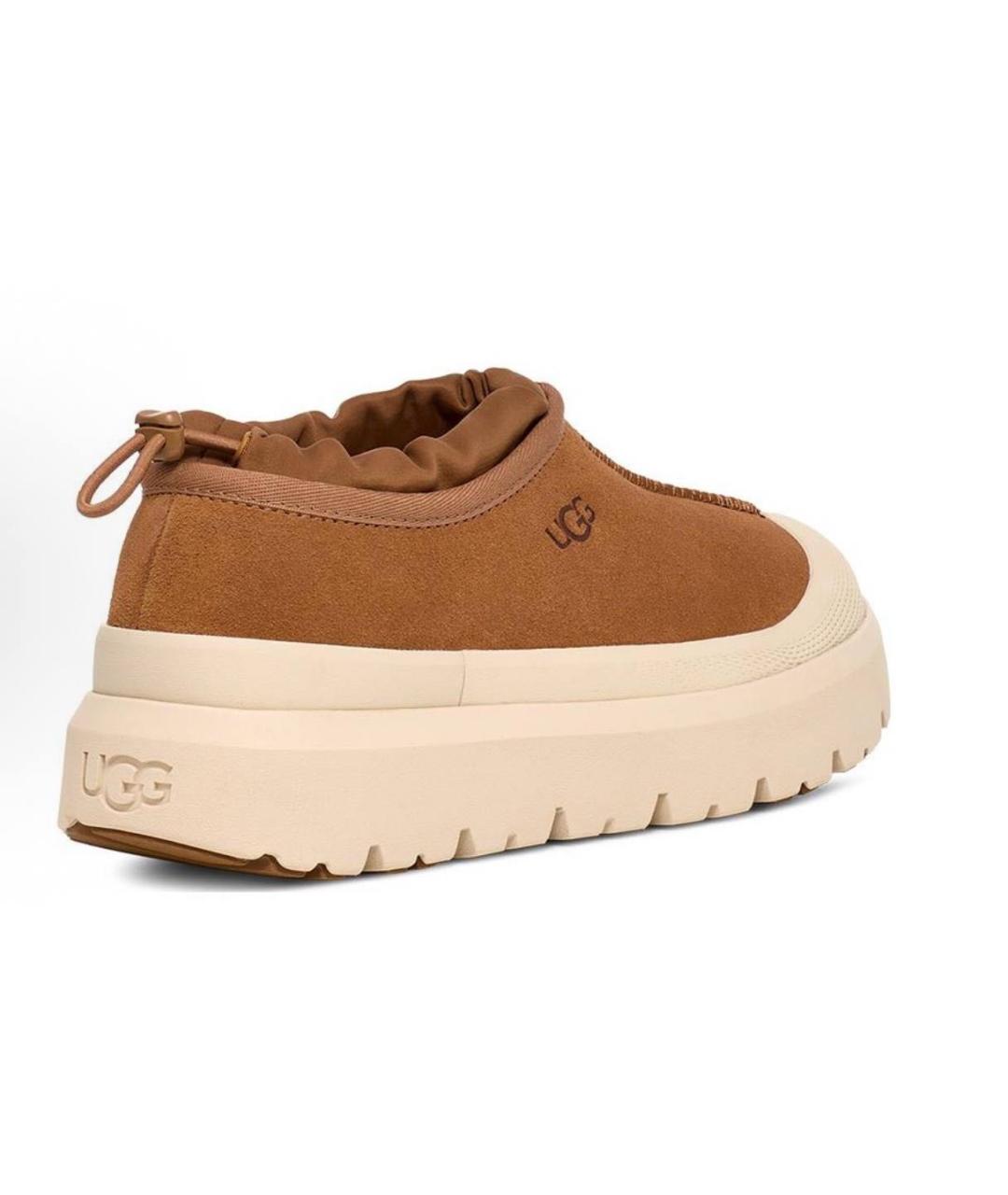 UGG AUSTRALIA Коричневые замшевые низкие ботинки, фото 4