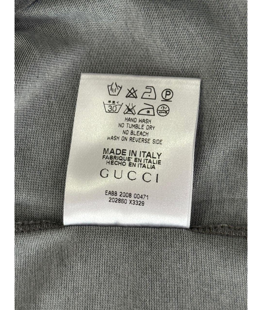 GUCCI Серая футболка, фото 3