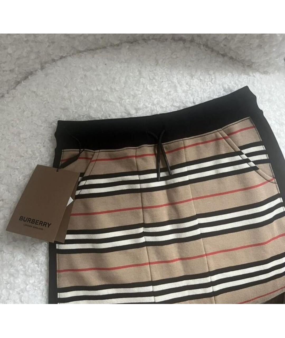 BURBERRY Коричневые хлопковые брюки и шорты, фото 4
