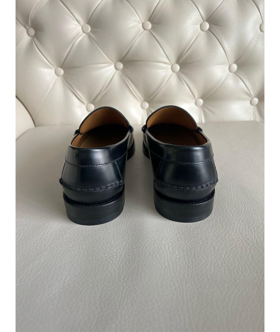 GUCCI Черные кожаные лоферы, фото 4