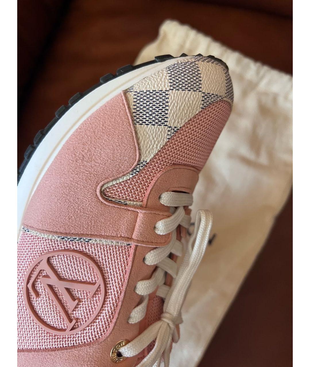 LOUIS VUITTON Розовые кроссовки, фото 3