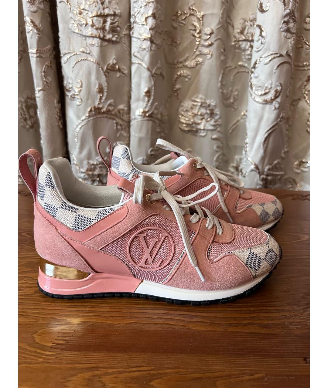 LOUIS VUITTON Розовые кроссовки, фото 2