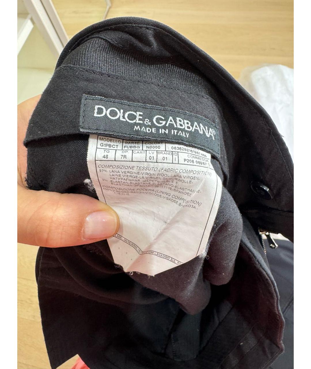 DOLCE&GABBANA Антрацитовый классический костюм, фото 4