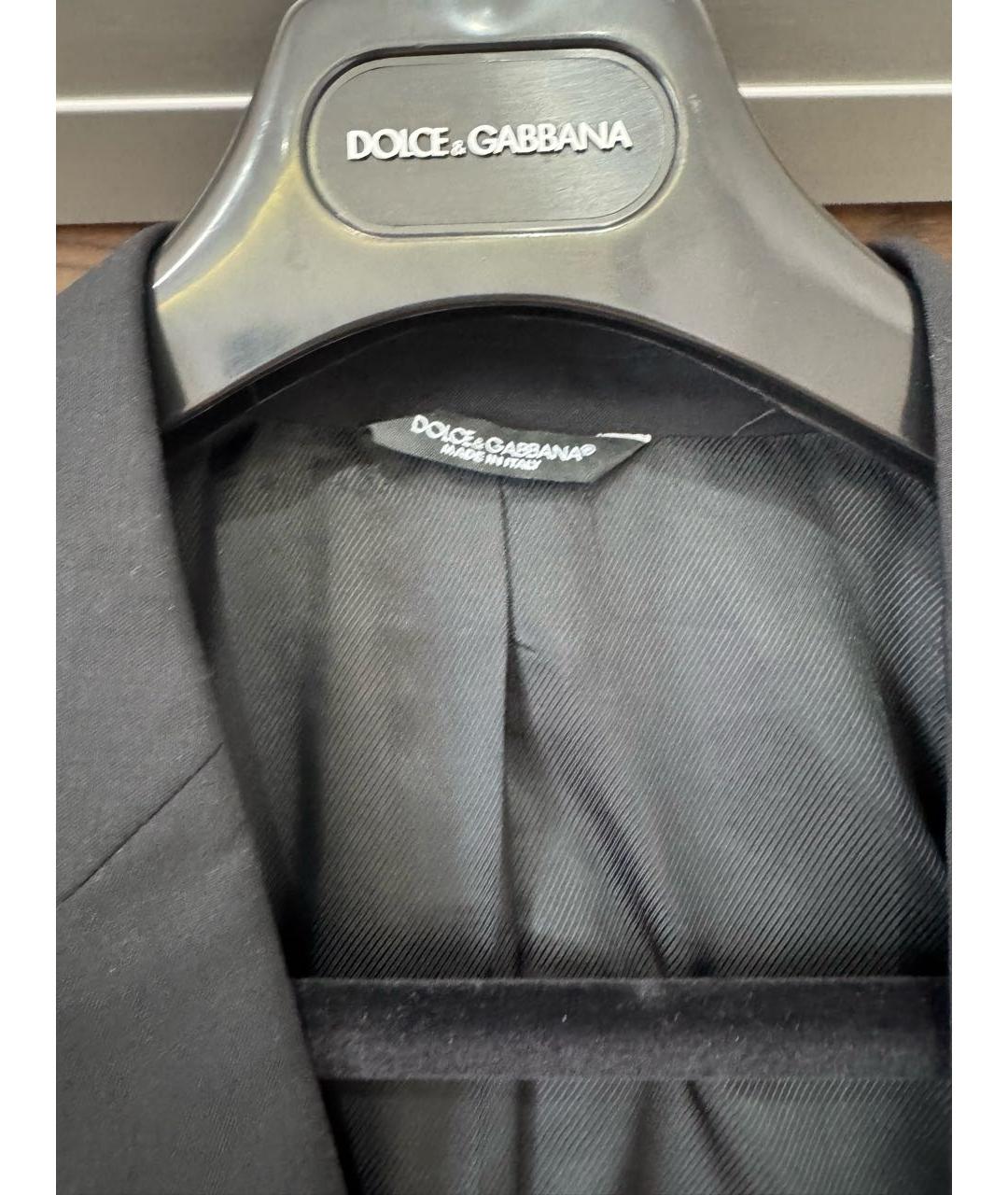 DOLCE&GABBANA Антрацитовый классический костюм, фото 6