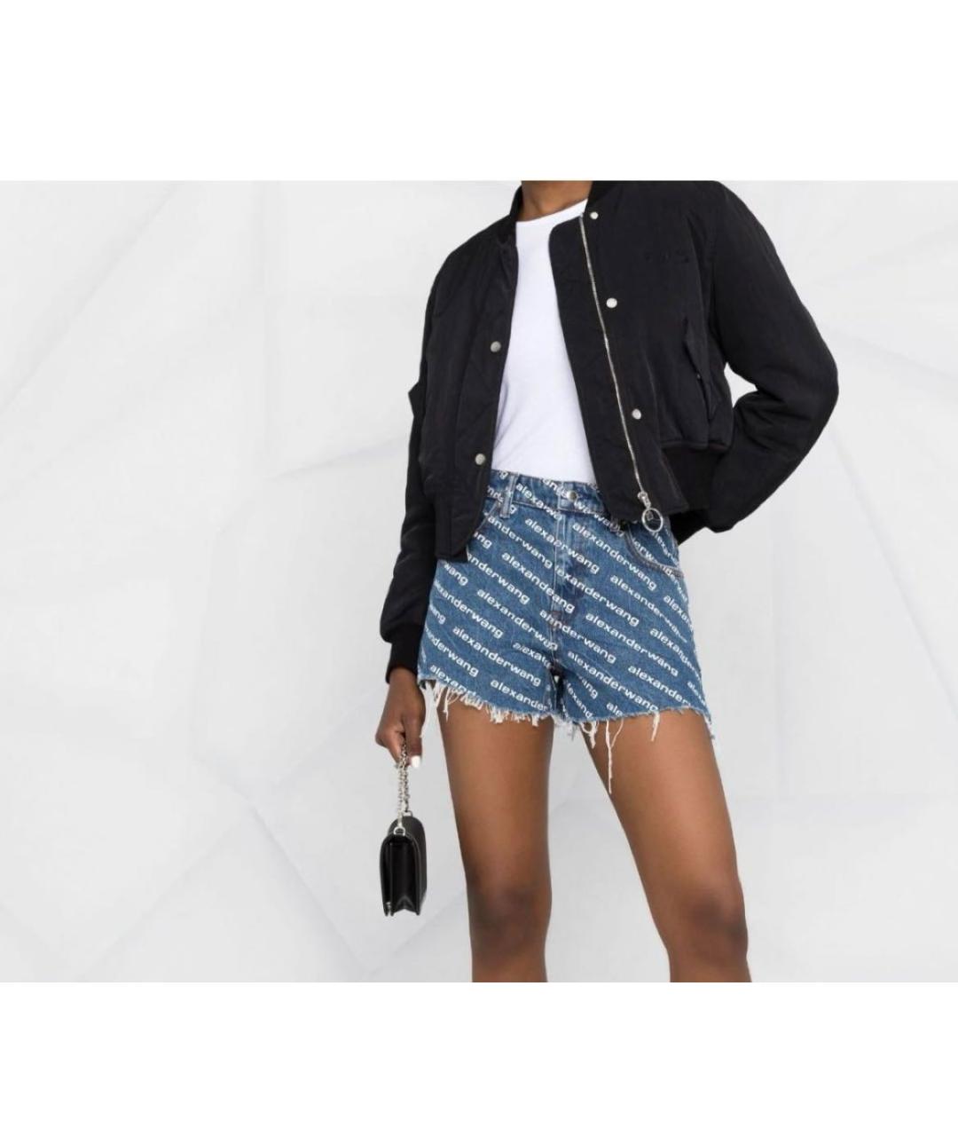 ALEXANDER WANG Синие деним шорты, фото 2