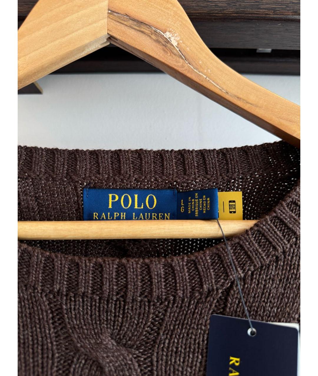 POLO RALPH LAUREN Зеленый шерстяной джемпер / свитер, фото 5