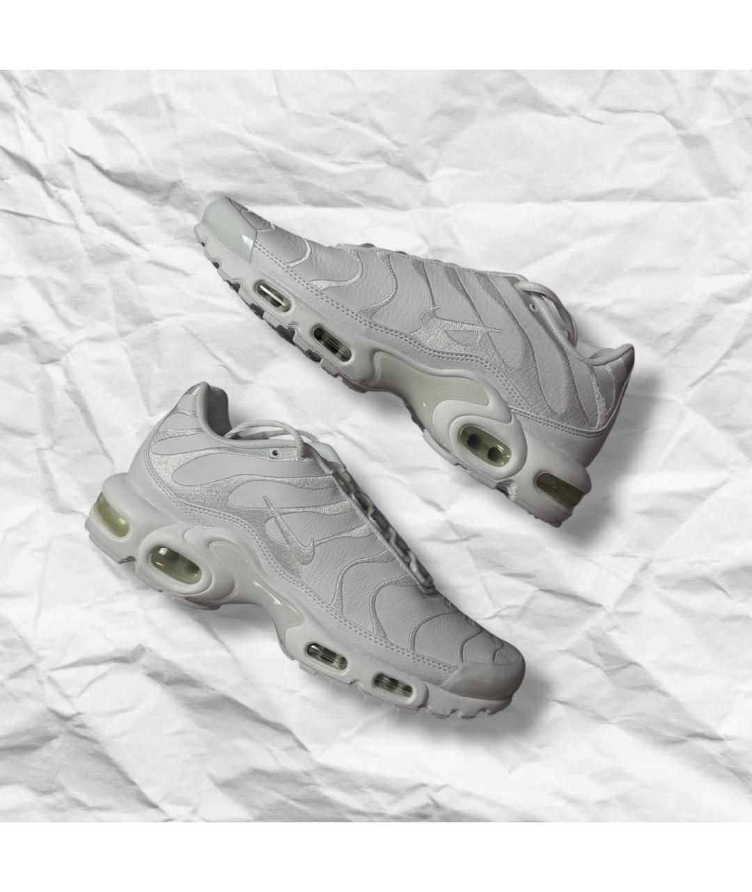 NIKE Белые кожаные низкие кроссовки / кеды, фото 2