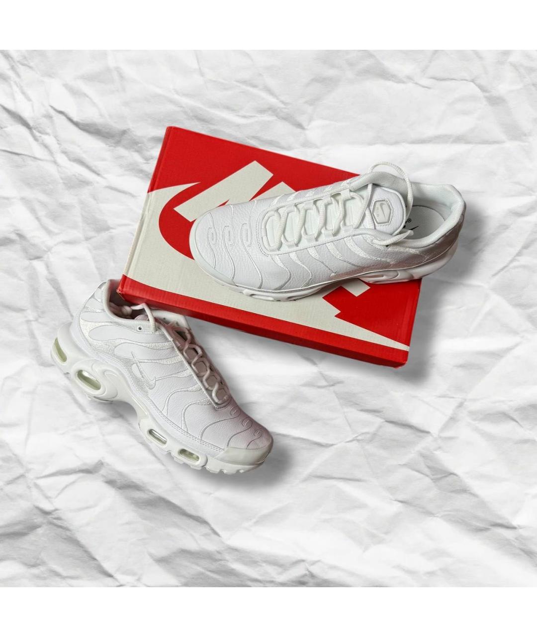 NIKE Белые кожаные низкие кроссовки / кеды, фото 3