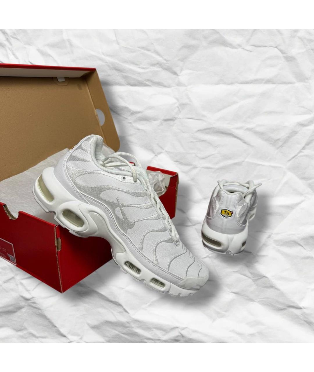 NIKE Белые кожаные низкие кроссовки / кеды, фото 6