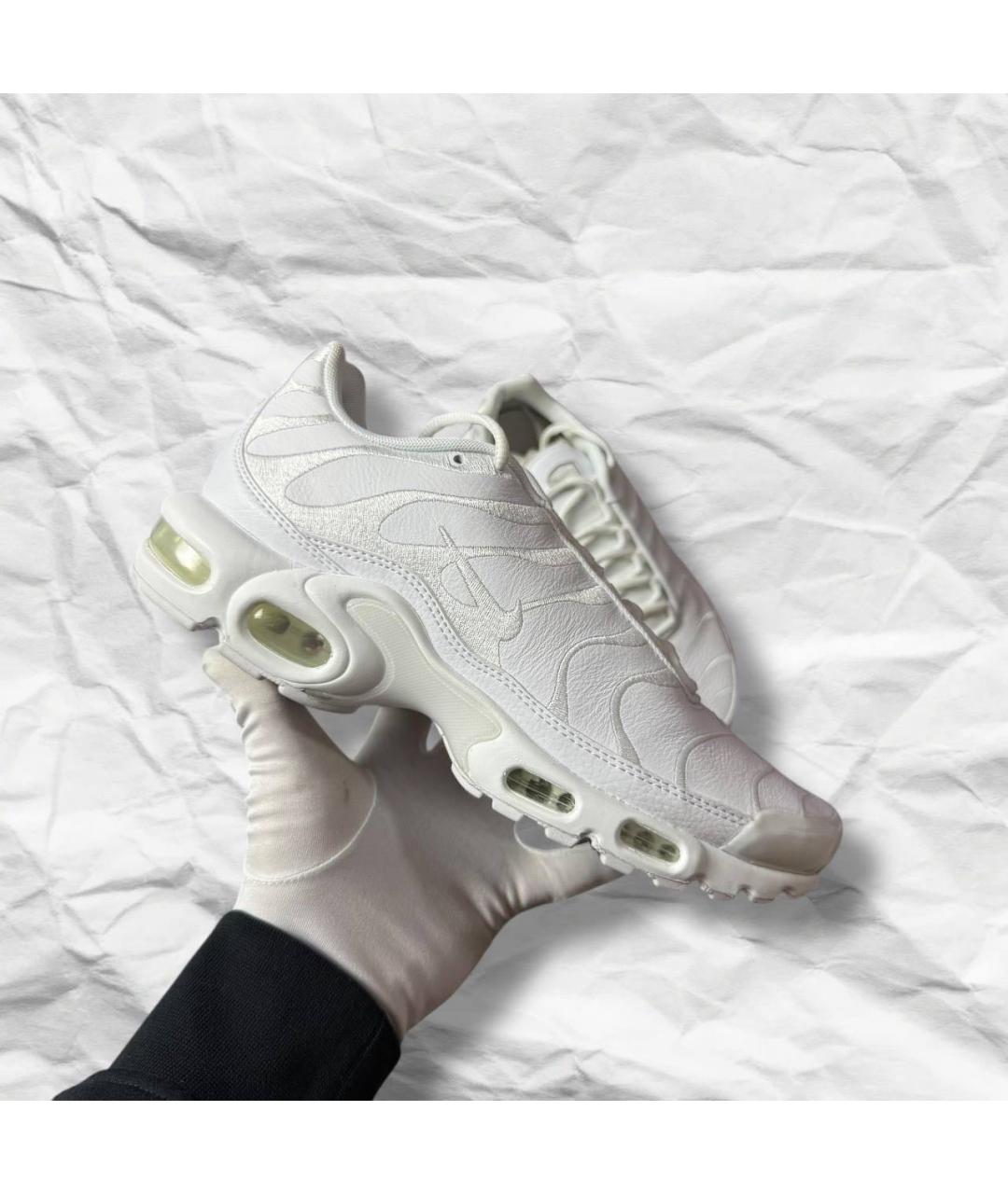 NIKE Белые кожаные низкие кроссовки / кеды, фото 8