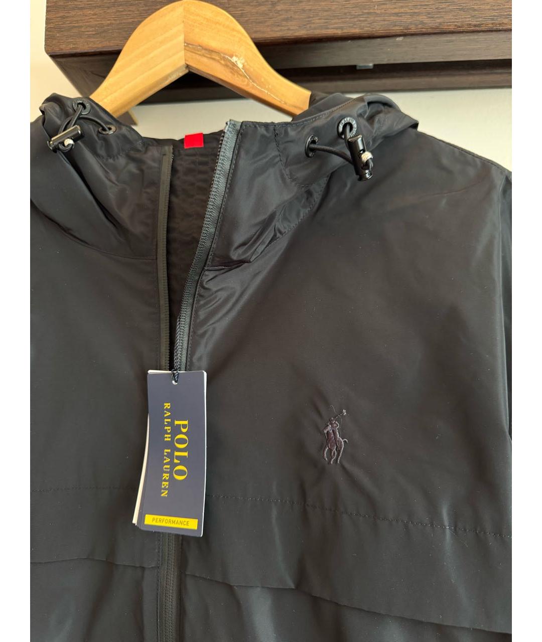 POLO RALPH LAUREN Черная полиэстеровая куртка, фото 2