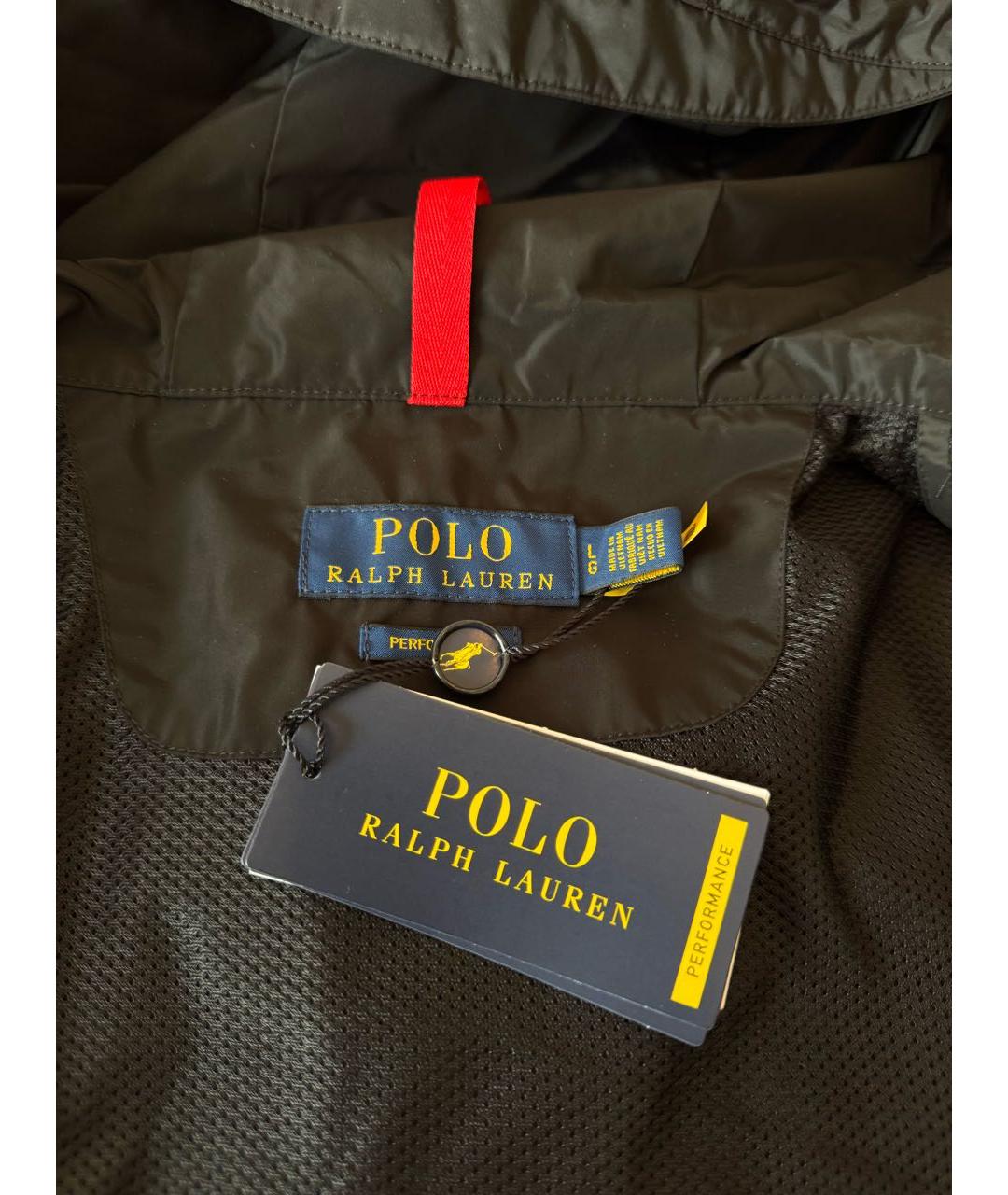 POLO RALPH LAUREN Черная полиэстеровая куртка, фото 6