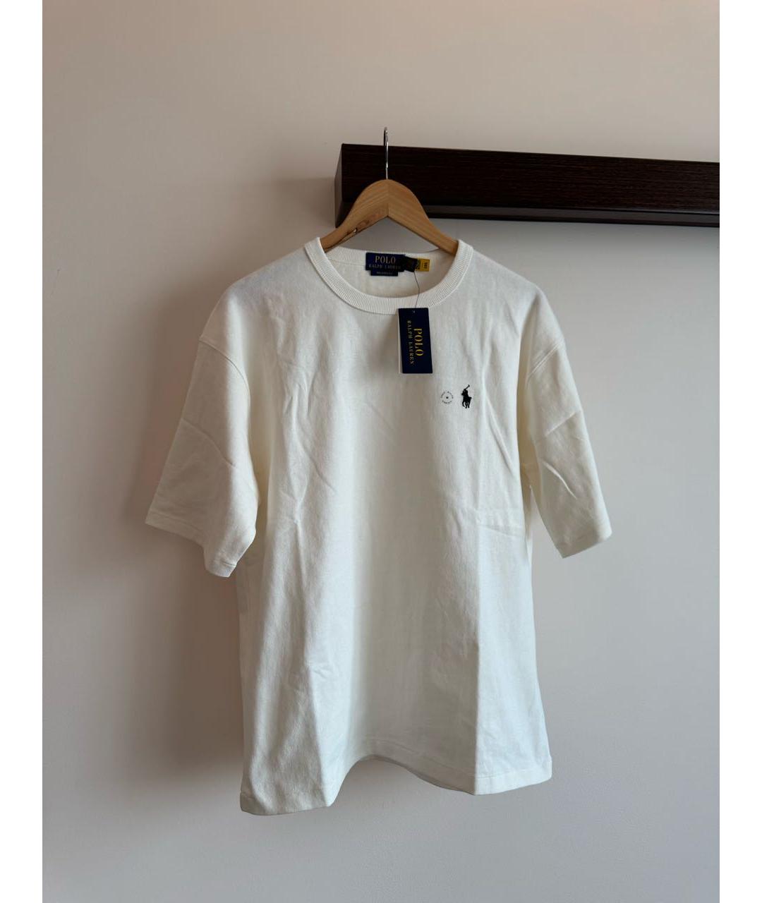 POLO RALPH LAUREN Белая хлопковая футболка, фото 5