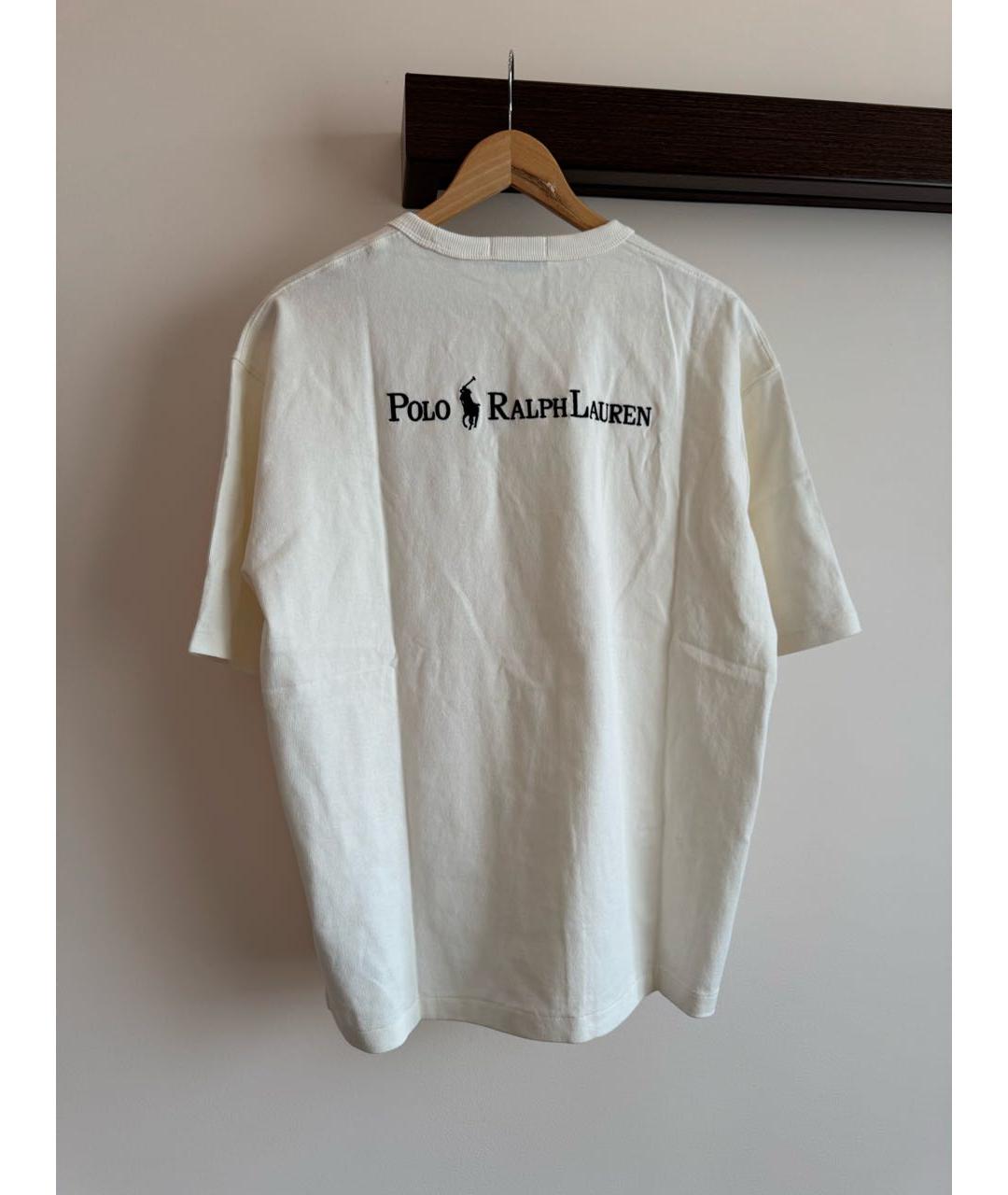 POLO RALPH LAUREN Белая хлопковая футболка, фото 4