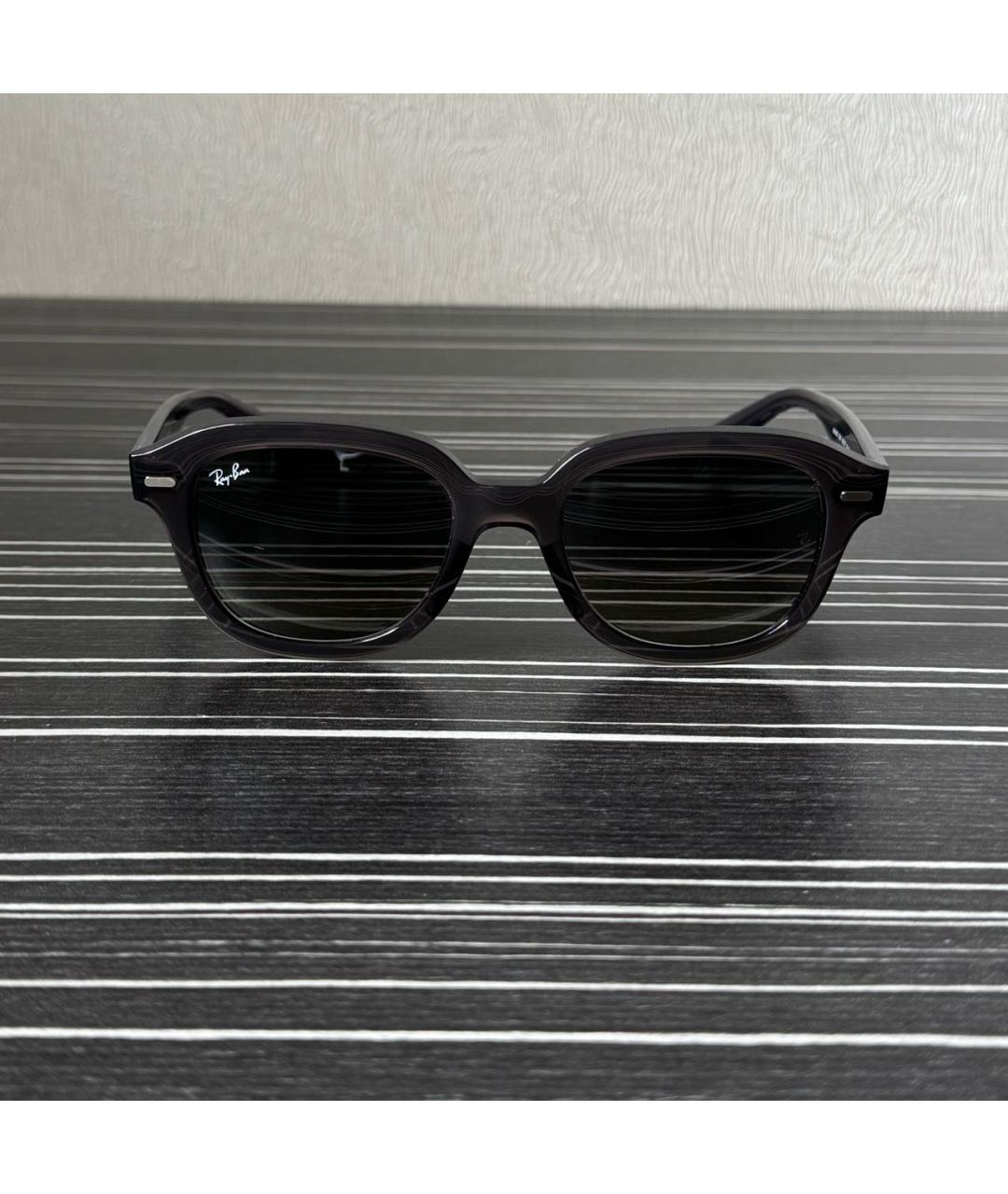 RAY BAN Серые пластиковые солнцезащитные очки, фото 5
