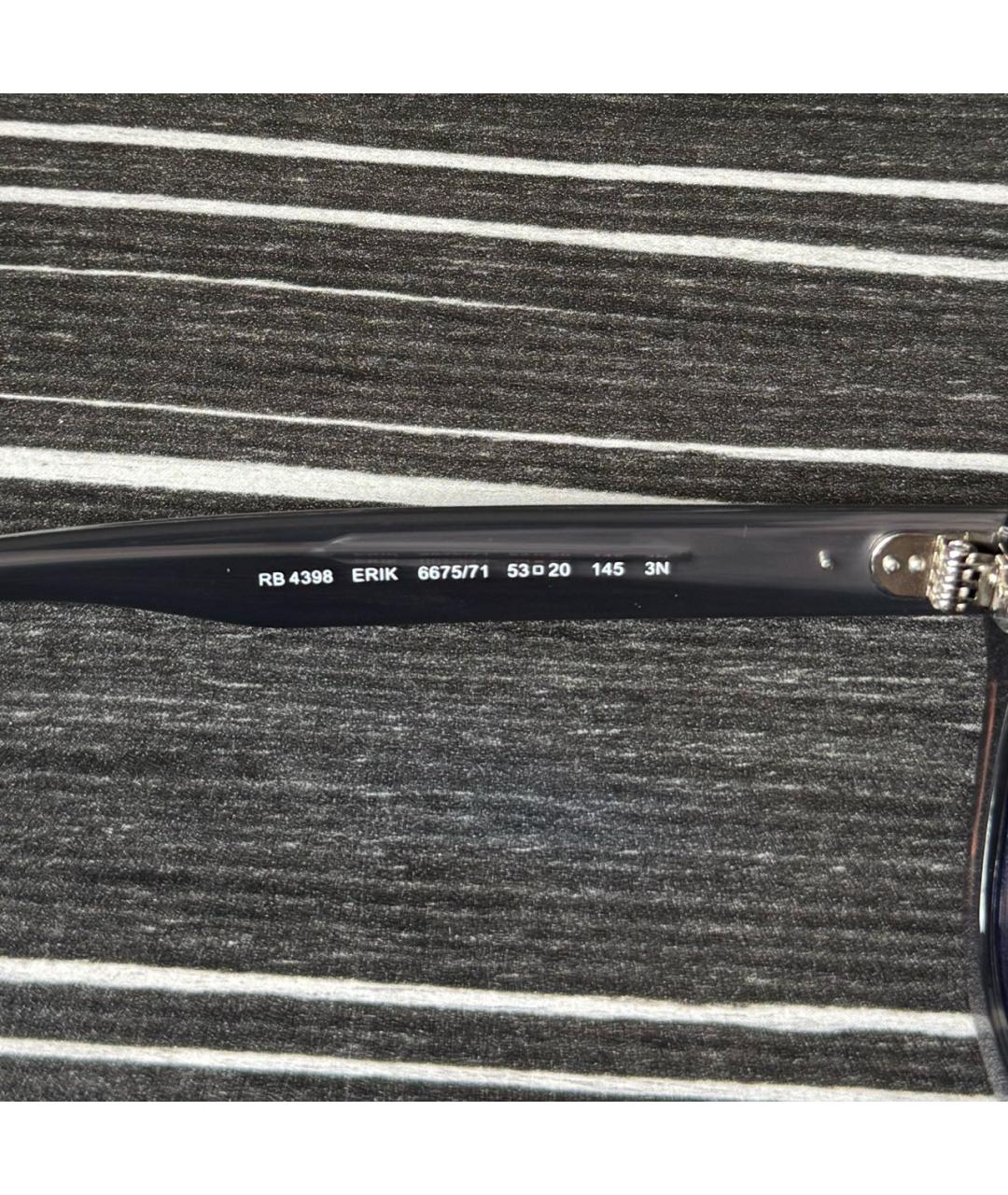 RAY BAN Серые пластиковые солнцезащитные очки, фото 3