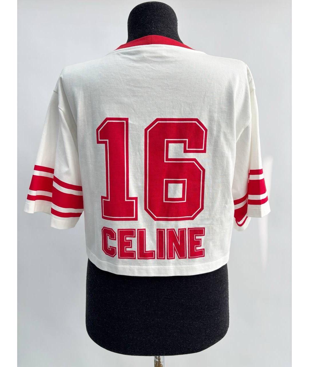 CELINE Мульти хлопковая футболка, фото 2