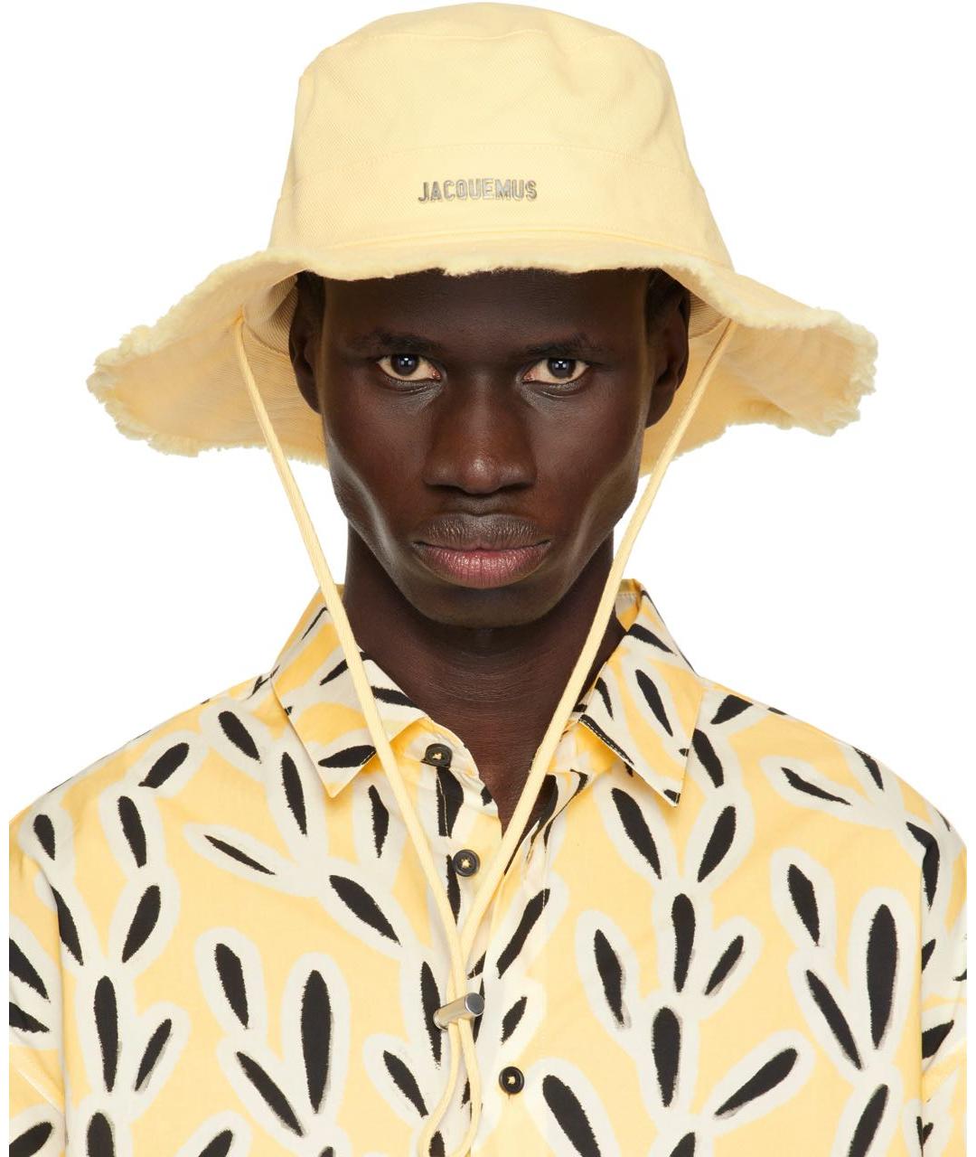 JACQUEMUS Желтая хлопковая панама, фото 8